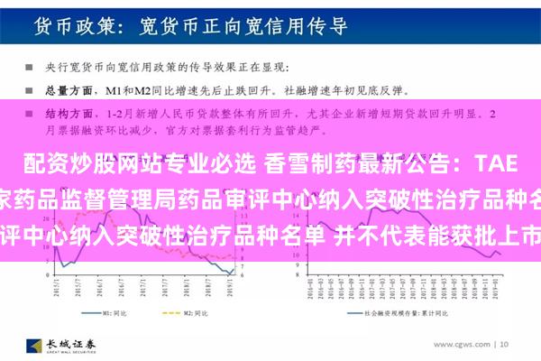 配资炒股网站专业必选 香雪制药最新公告：TAEST16001注射液被国家药品监督管理局药品审评中心纳入突破性治疗品种名单 并不代表能获批上市