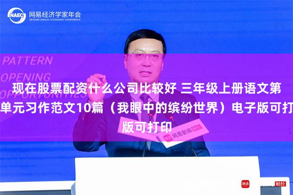 现在股票配资什么公司比较好 三年级上册语文第五单元习作范文10篇（我眼中的缤纷世界）电子版可打印